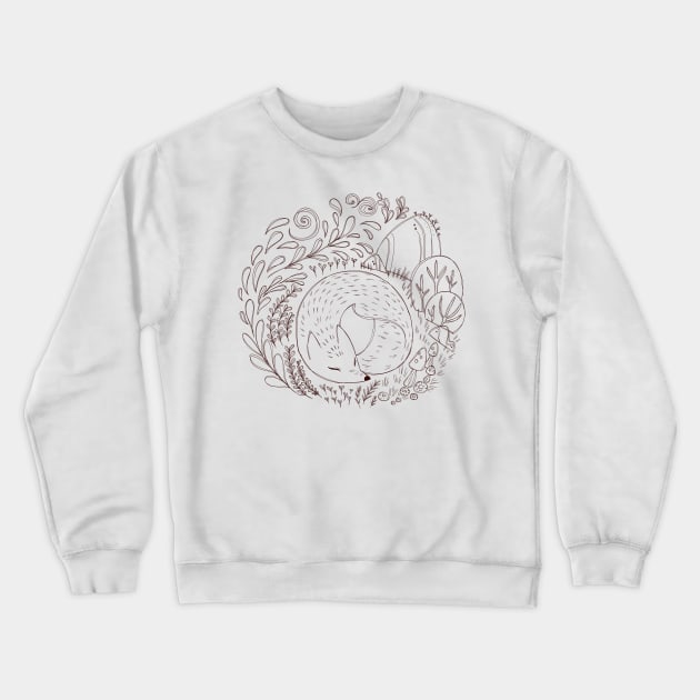 Sleeping Fox - Version 1 Crewneck Sweatshirt by znckwei